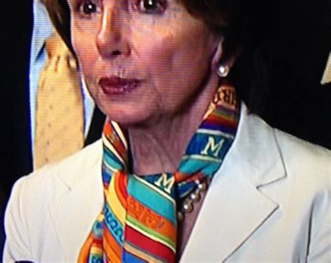 pelosi hermes scarf|nancy Pelosi fashion designer.